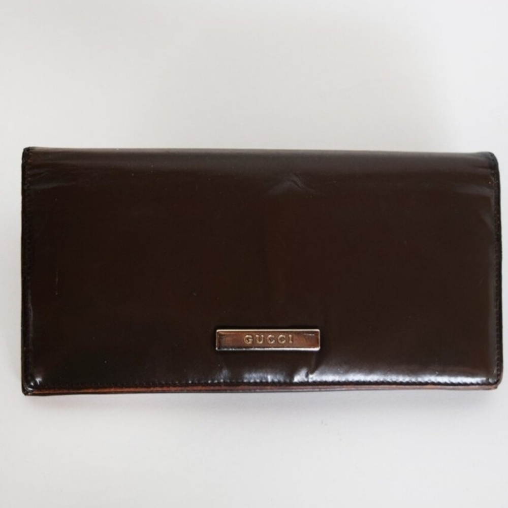 Gucci Dark Brown Leather Card Holder